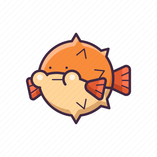 Puffer, fish, seafood, ocean icon - Download on Iconfinder