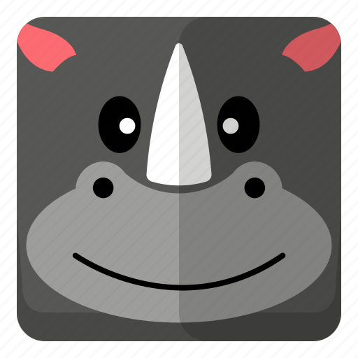 Animal, mammal, rhino, zoo icon - Download on Iconfinder