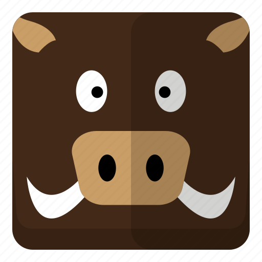Animal, wild, wild boar, zoo icon - Download on Iconfinder
