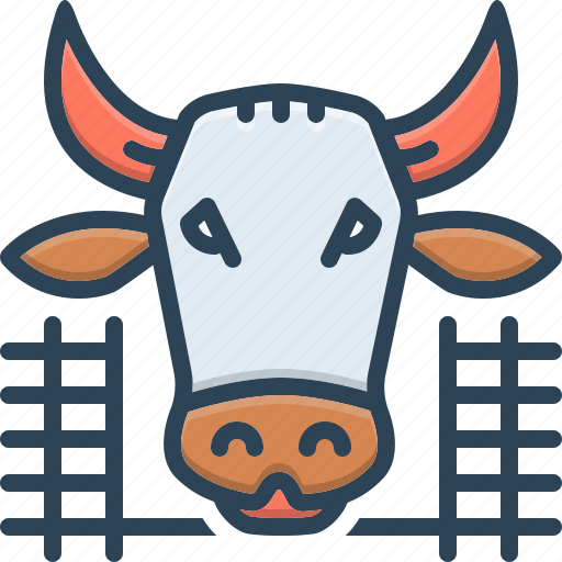 Agriculture, animal, breed, cattle, cow in shed, farmyard, pet icon - Download on Iconfinder