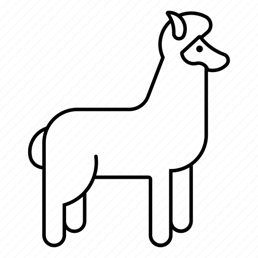 Alpaca, camel, hoofed, llama, lama icon - Download on Iconfinder