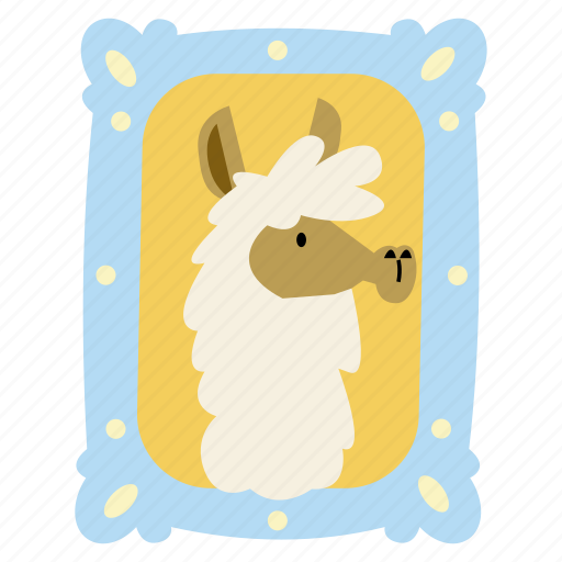 Alpaca, picture, farm, llama, mammal, portrait, decoration icon - Download on Iconfinder
