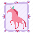 horse, frame, pony, party, gallery, decoration, picture frame