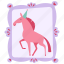 horse, frame, pony, party, gallery, decoration, picture frame 