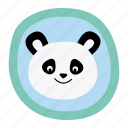 panda, frame, bear, zoo, portrait, gallery, decoration