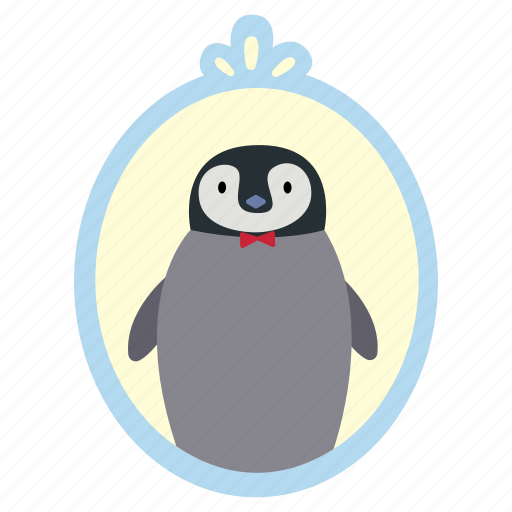 Penguin, photo, frame, bird, zoo, portrait, gallery icon - Download on Iconfinder