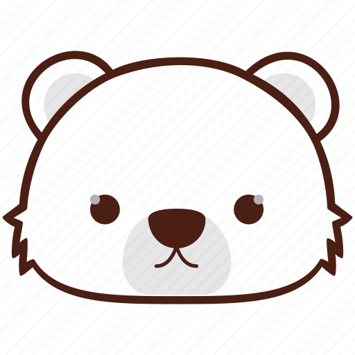 White, bear, polar, teddy, animal icon - Download on Iconfinder