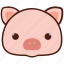 pig, pork, farm, animal 