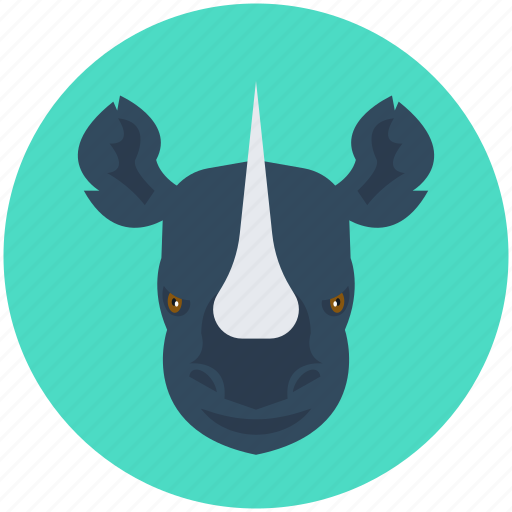 Animal, giant animal, rhino, rhinoceros, rhinoceros head icon - Download on Iconfinder