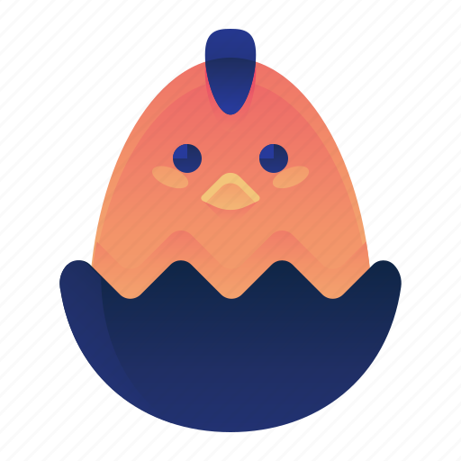 Animal, chick, egg, farm, hatched icon - Download on Iconfinder