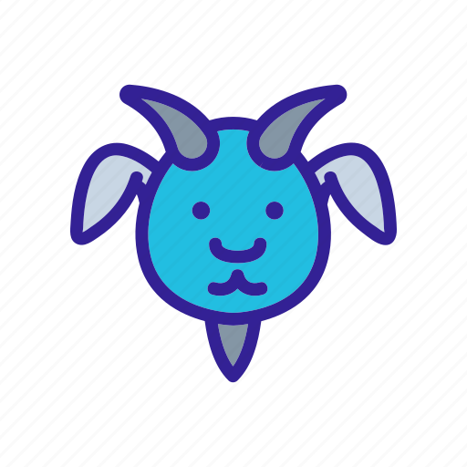 Animal, animals, contour, dog, farm, goat, horse icon - Download on Iconfinder