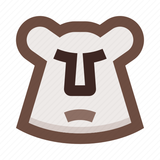 Animal, bear, brown, grizzly, face, forest, wild nature icon - Download on Iconfinder