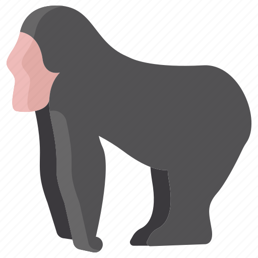 Gorilla, body, animal, wildlife icon - Download on Iconfinder