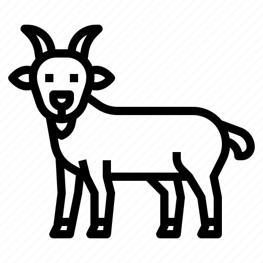 Goat, animal, animals, wildlife, zoo, wild, mammal icon - Download on Iconfinder