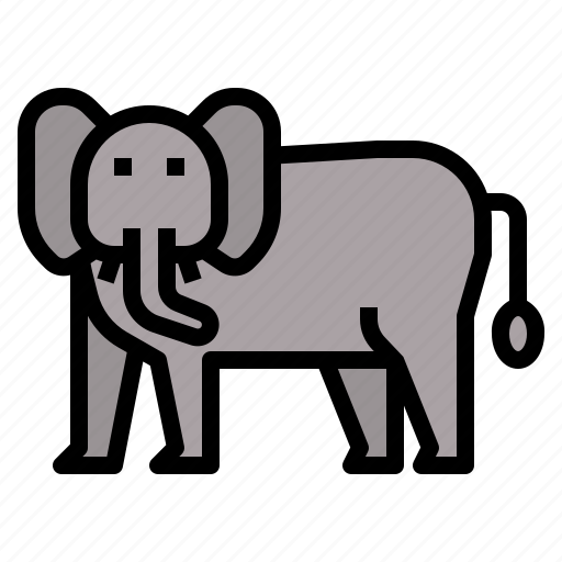 Elephant, animal, animals, wildlife, zoo, wild, mammal icon - Download on Iconfinder