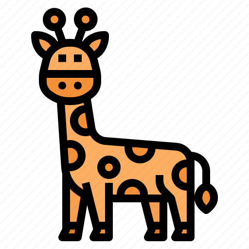 Giraffe, animal, animals, wildlife, zoo, wild, mammal icon - Download on Iconfinder