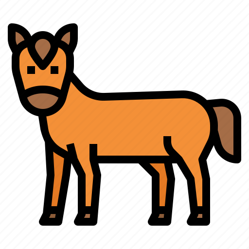 Horse, animal, animals, wildlife, zoo, wild, mammal icon - Download on Iconfinder