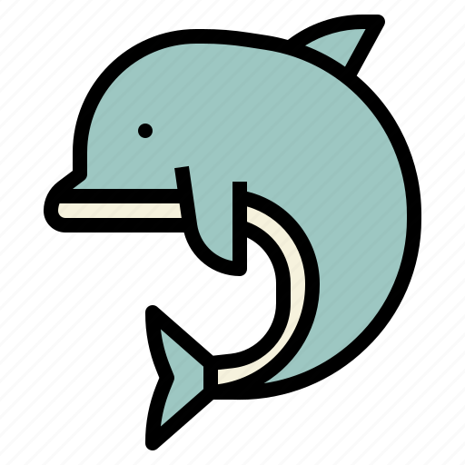 Dolphin, marine, aquarium, sea, animal, animals, wildlife icon - Download on Iconfinder