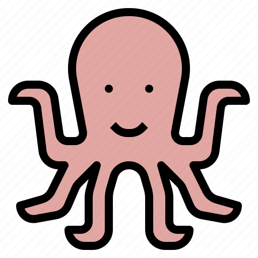 Octopus, animal, animals, zoo, sea, life, aquatic icon - Download on Iconfinder