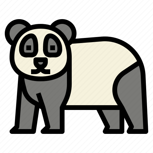 Panda, bear, animal, animals, wildlife, zoo, wild icon - Download on Iconfinder