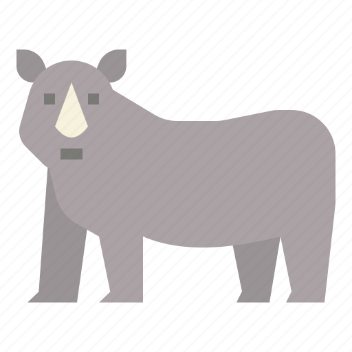 Rhino, rhinoceros, animal, animals, wildlife, zoo, wild icon - Download on Iconfinder