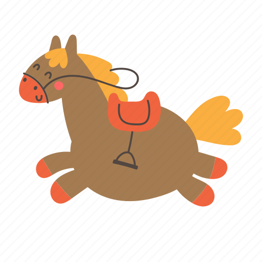 Horse, animal, zoo, pet, cute, childish, nature icon - Download on Iconfinder