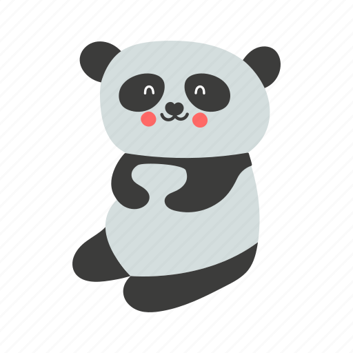 Panda, cute, animal, nature, fat, smile icon - Download on Iconfinder