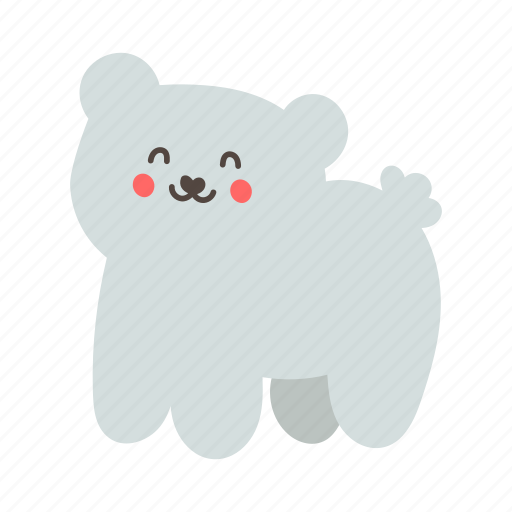 Polar, bear, cute, white, wild, animal, cartoon icon - Download on Iconfinder
