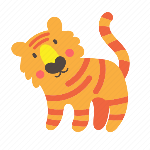 Tiger, wild, animal, zoo, animals, pet, nature icon - Download on Iconfinder