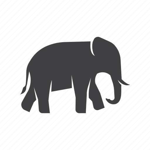 Elephant, animal, nature, mammal, wild, zoo, africa icon - Download on Iconfinder