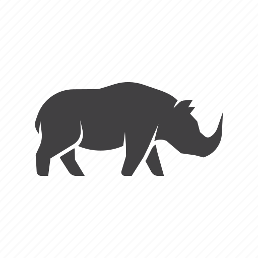 Rhino, animal, zoo, wild, mammal, nature, africa icon - Download on Iconfinder