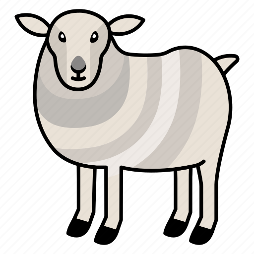 Domesticated, livestock, wool, production, sheep, breeds, grazing icon - Download on Iconfinder