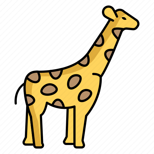Tall, mammals, african, savannah, wildlife, long, necked icon - Download on Iconfinder