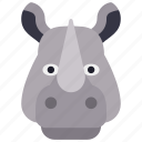 rhino, animal, kingdom, mammal, zoo