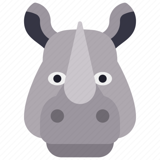 Rhino, animal, kingdom, mammal, zoo icon - Download on Iconfinder