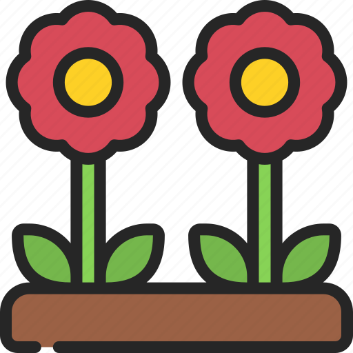 Flower, bed, flowers, grow, growth icon - Download on Iconfinder