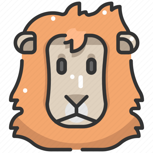 Animal kingdom, animals, head, lion, mammal, wild life, zoo icon - Download on Iconfinder