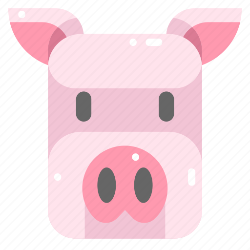 Animal kingdom, animals, farm, head, pig, wildlife, zoo icon - Download on Iconfinder