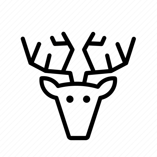Animal, wild, wildlife, caribou, deer, hunting trophy, reindeer icon - Download on Iconfinder