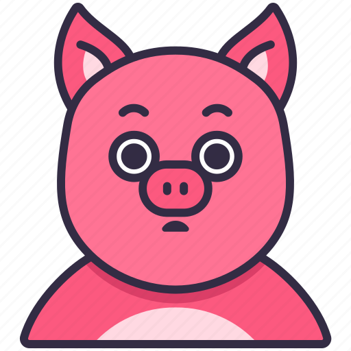Animal, avatar, pet, creature, pig, character, cartoon icon - Download on Iconfinder