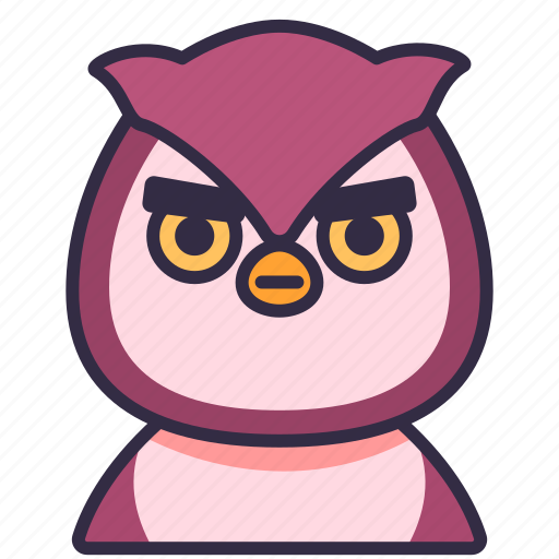 Bird, owl, pet, animal, wildlife, character icon - Download on Iconfinder