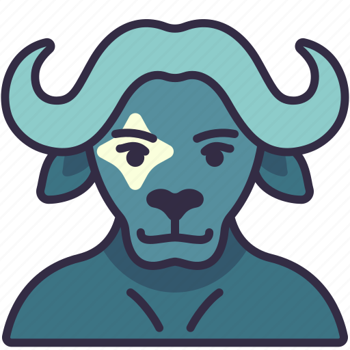 Buffalo, animal, avatar, pet, creature, horn, character icon - Download on Iconfinder