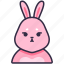 bunny, rabbit, animal, pet, cute, character 