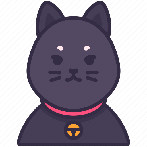 Cat, neko, bell, pet, animal, domestic, character icon - Download on Iconfinder