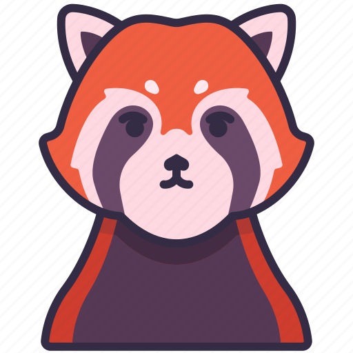 Red, panda, animal, cute, character, creature, pet icon - Download on Iconfinder