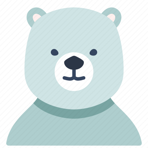 Animal, creature, polar, bear, snow, white, character icon - Download on Iconfinder