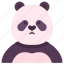 panda, bear, animal, creature, fluffy, character 