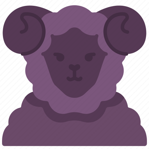 Sheep, horn, animal, farm, pet, character, avatar icon - Download on Iconfinder
