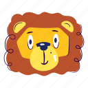 leo, lion, lion face, animal, creature