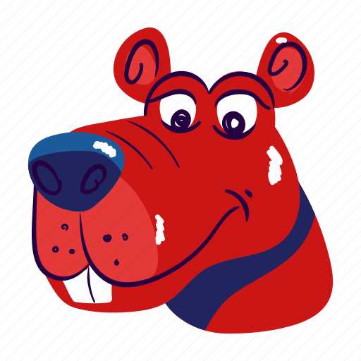 Dog, mastiff, bulldog, cute pooch, dog face sticker - Download on Iconfinder